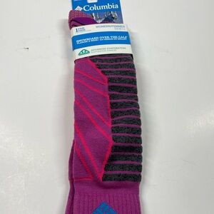 Columbia Snowboard over the calf Socks merino wool sock size 9-11 shoe size 4-10